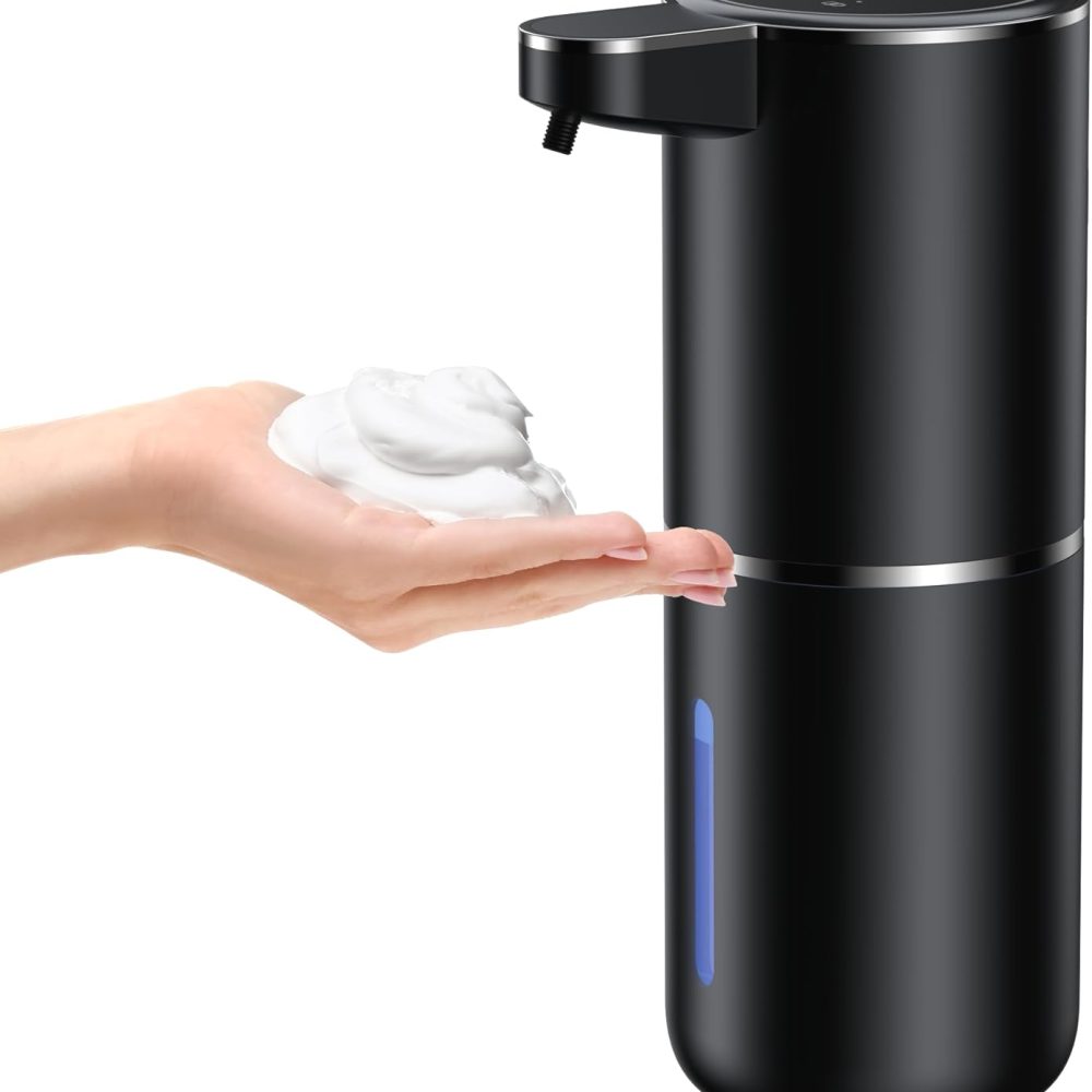 Automatic Foaming Soap Dispenser Foaming Hand Sanitizer Touchless 1200mAh Soap Dispenser Rechargeable with Sensor for Bathroom Kitchen